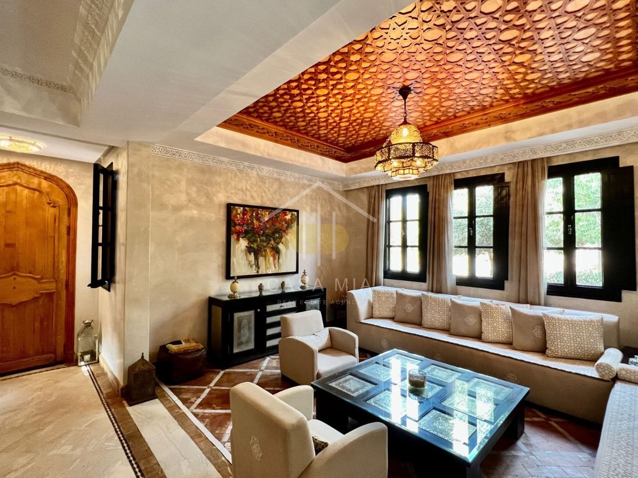 🌴 À LOUER : Duplex Meublé de Prestige avec Terrasse – 189 m² – River Palm, Marrakech