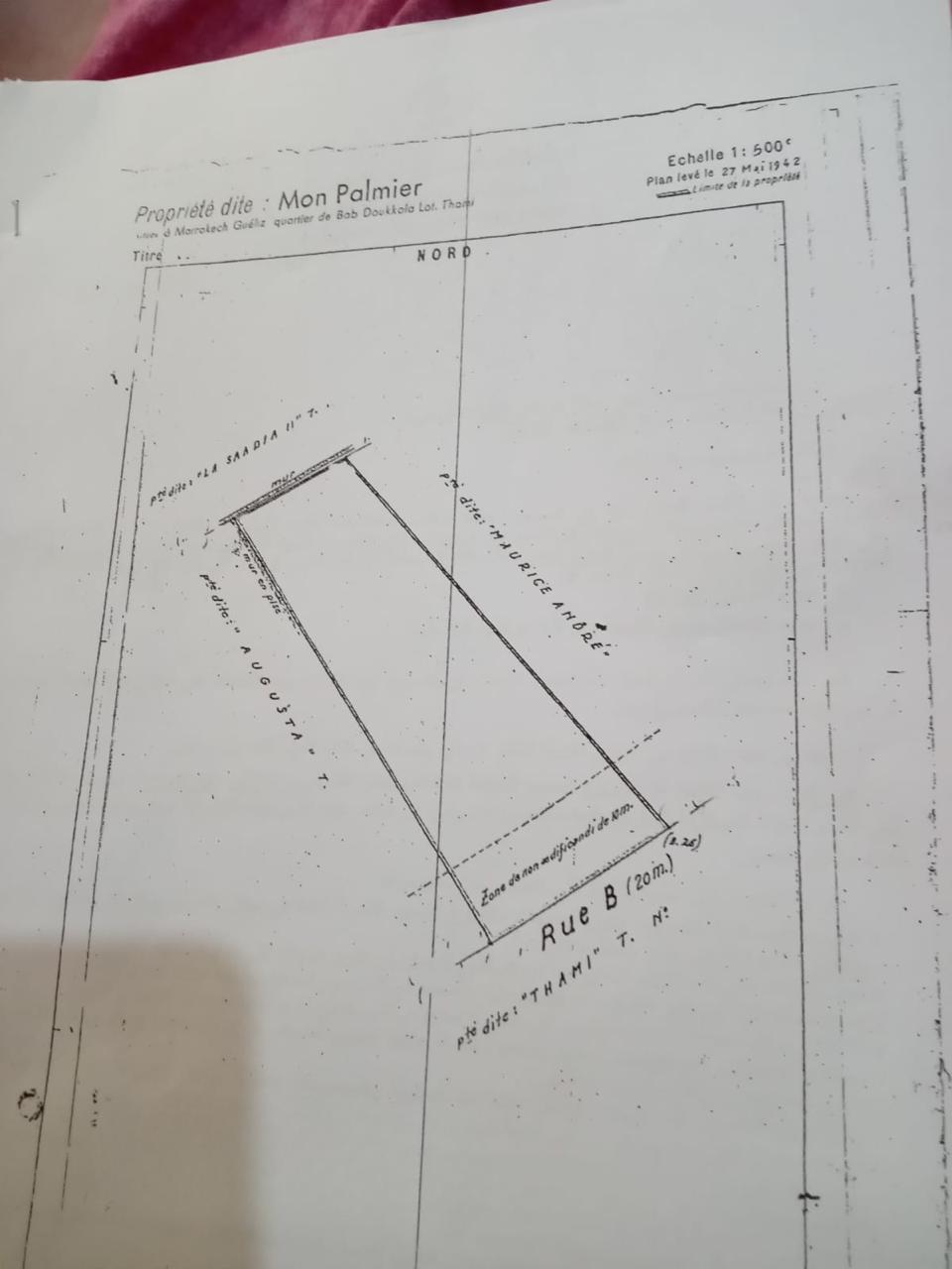 A vendre deux terrains centre guéliz