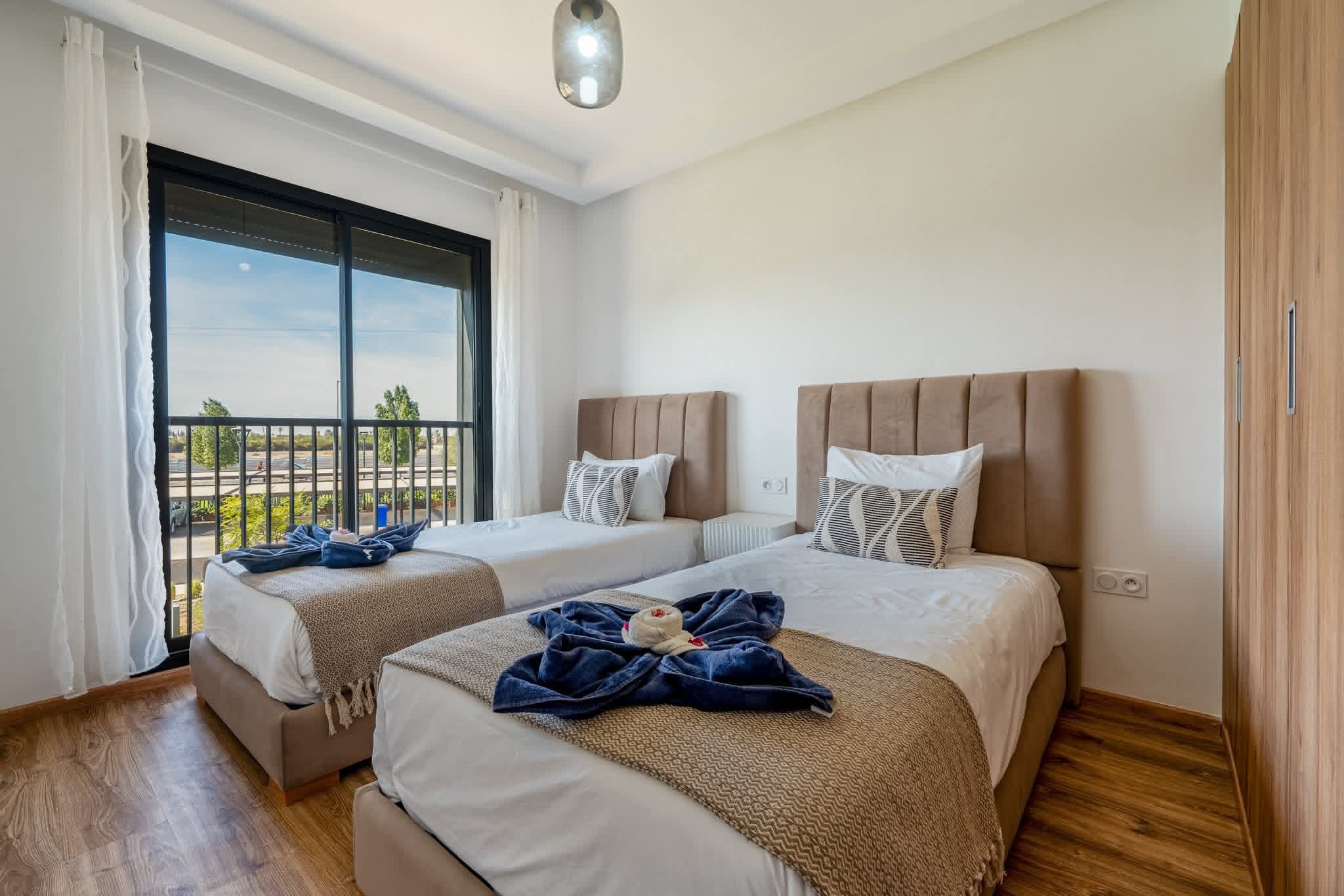 À VENDRE – Superbe appartement F3 à Marrakech (2chambres) – Résidence sécurisée Résidence Noria